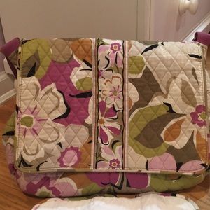 Vera Bradley  diaper bag with changing pad